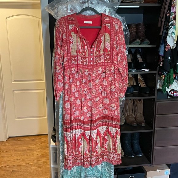 Spell & the Gypsy Poinciana Boho Midi Gown NWOT Cherry ๐ Small - Picture 1 of 8